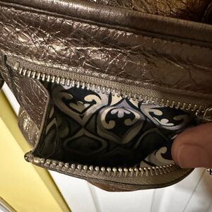 Elegant Metallic Gold Brighton Euc “ZOE”crossbody Women's Bag